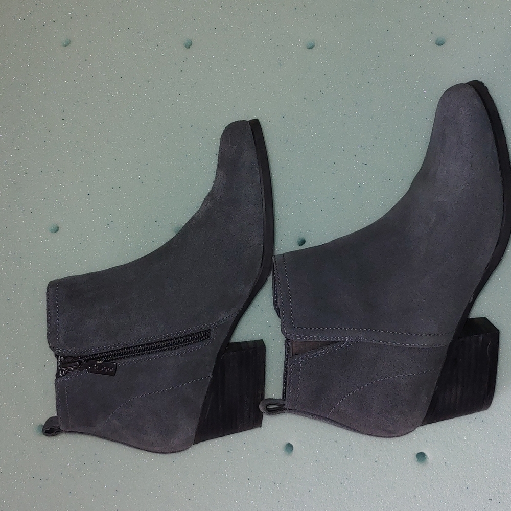 College Suede Booties size 5.5 M.